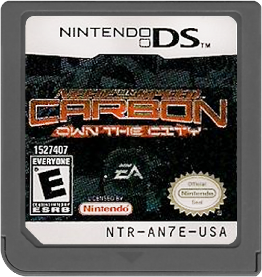 Need for Speed Carbon Own the City Nintendo DS DS racing video game featuring high-speed street racing car customization rival crews police pursuits drifting intense races city driving challenges and classic Nintendo DS DS gameplay collectible retro gaming appeal game cartridge