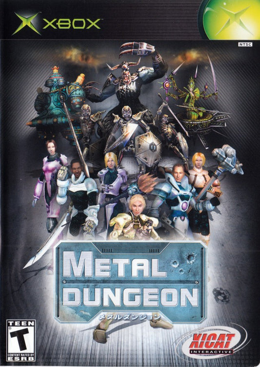 Metal Dungeon retro Xbox video game Metal Dungeon Xbox dungeon crawler RPG turn based combat party based fantasy role playing game Xbox release cover art