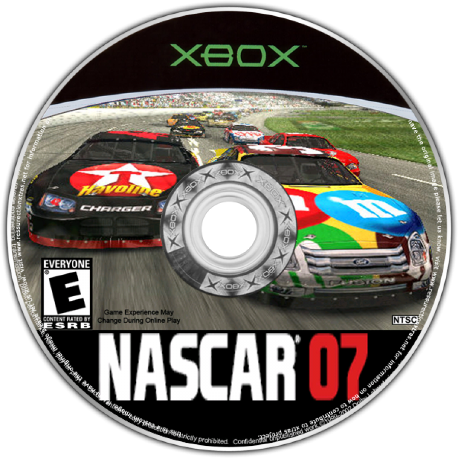 NASCAR 07 disc for Xbox (XBOX) video game
