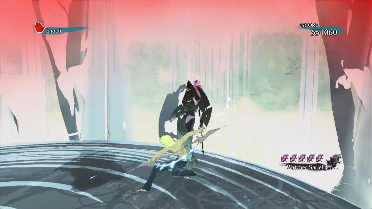 El Shaddai Ascension of the Metatron Limited Run #226 Nintendo Switch inspired design featuring visionary action adventure aesthetic striking artistic visuals celestial mythology inspired storytelling stylish combat surreal fantasy environments collectible limited release and immersive narrative gameplay presentation gameplay 