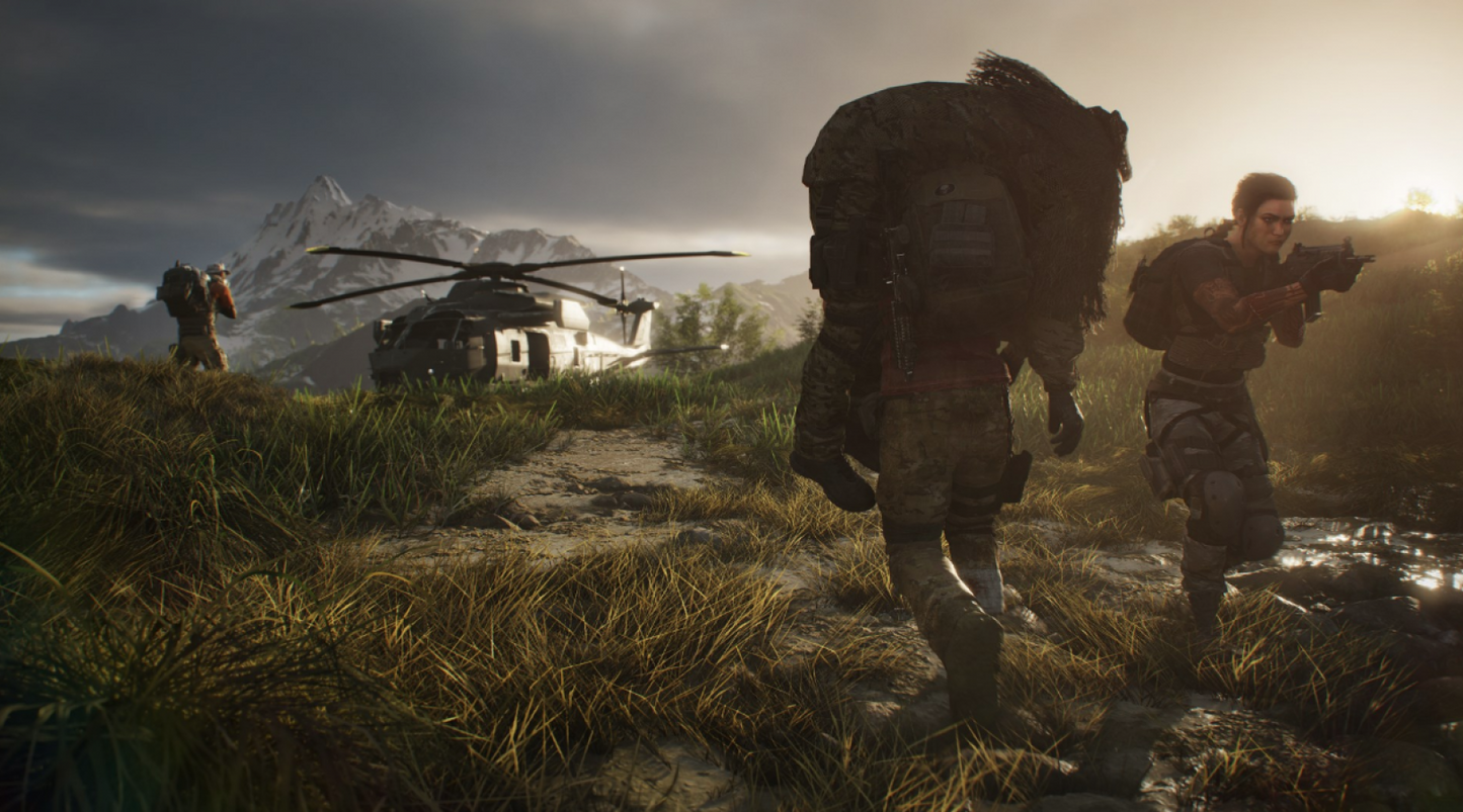 Tom Clancy's Ghost Recon Breakpoint for Xbox One, gameplay image for a tactical shooter open-world military video game