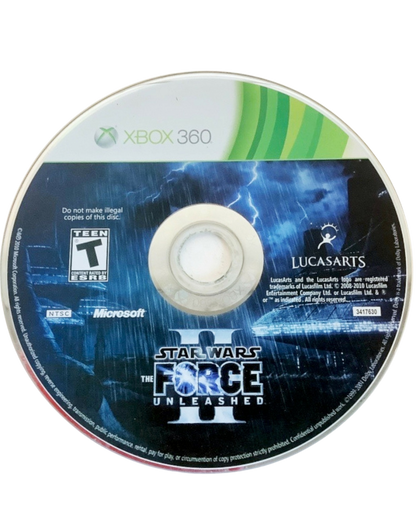 Star Wars The Force Unleashed II Collector’s Edition Steelbook Xbox 360 video game, action adventure, Force-powered combat, Star Wars franchise console title disc