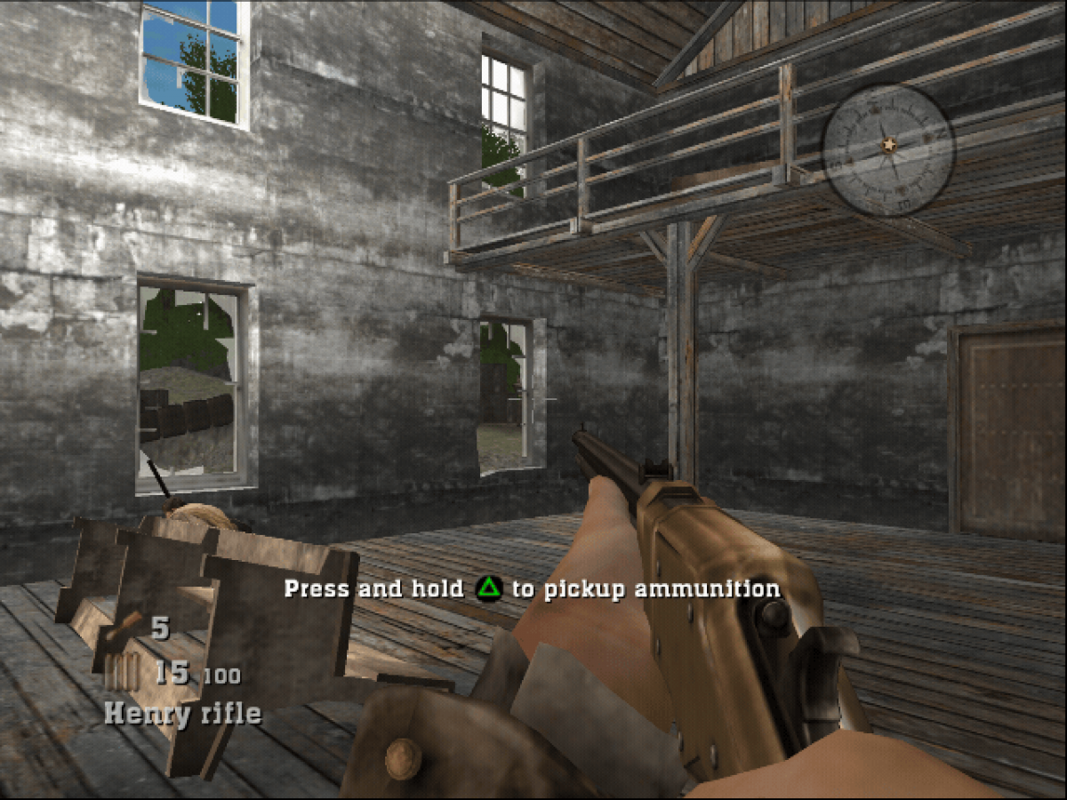History Channel Civil War Secret Missions PlayStation 2 PS2 video game, first-person shooter, historical military missions, strategy action gameplay screenshot
