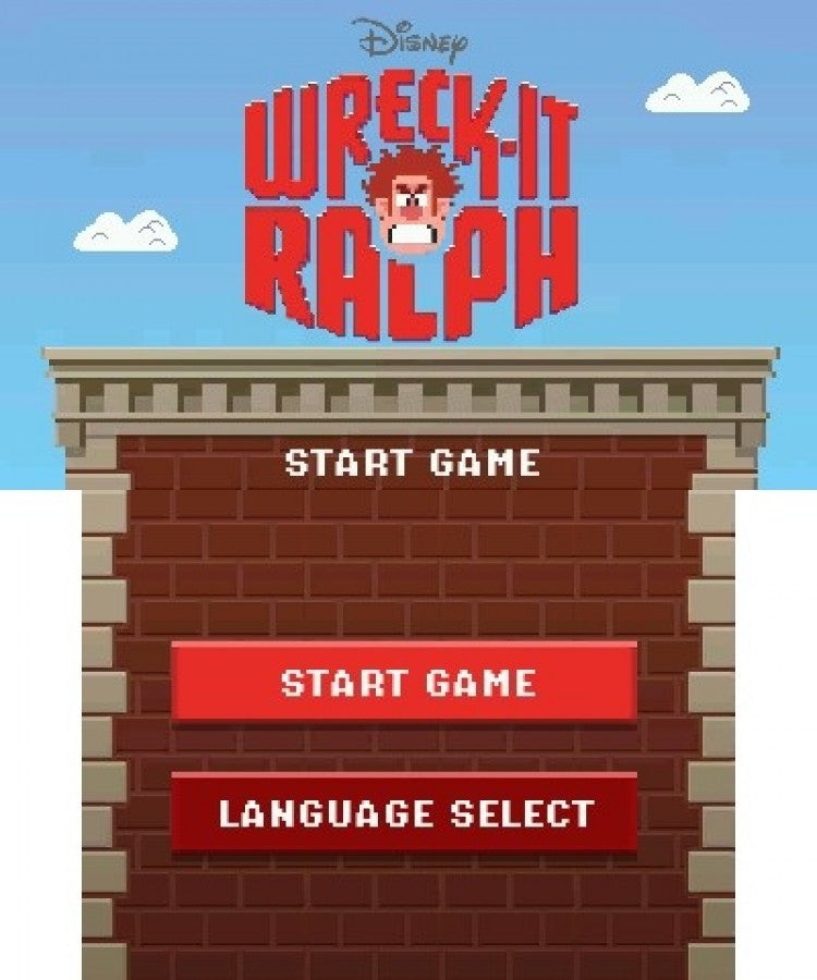 Wreck-It Ralph start game for Nintendo 3DS (3DS) action platformer video game