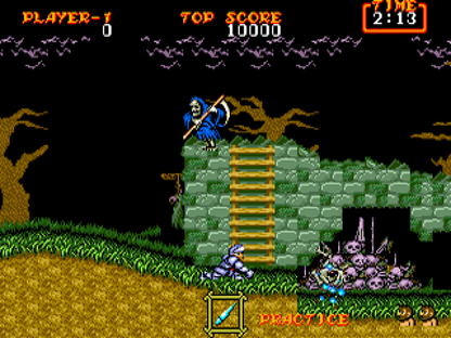 Ghouls 'N Ghosts gameplay for Sega Genesis (GEN) video game 