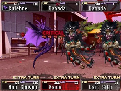 Shin Megami Tensei Devil Survivor game for the Nintendo DS featuring tactical RPG gameplay with grid based battles demon fusion systems branching story paths and apocalyptic themes set in modern Tokyo gameplay