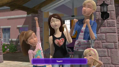 Barbie and Her Sisters Puppy Rescue gameplay art for Nintendo Wii U (WiiU) video game