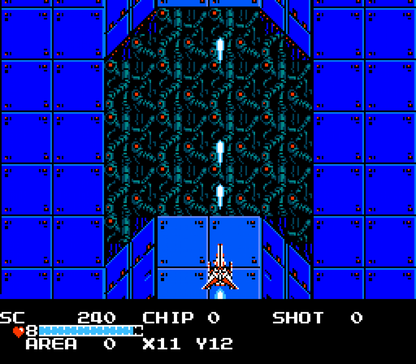 The Guardian Legend Nintendo Entertainment System NES for action adventure video game fans featuring sci fi exploration top down shooting side scrolling combat challenging enemies maze like environments power ups boss battles and classic Nintendo gameplay collectible gaming appeal gameplay