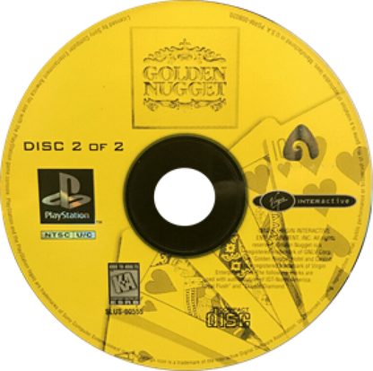 Golden Nugget disc 2 for PlayStation 1 PS1 retro video game
