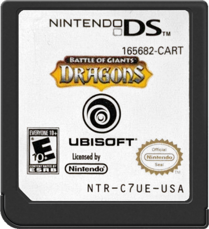 Battle of Giants Dragons Nintendo DS DS for action adventure video game fans featuring giant dragon battles customizable dragons elemental attacks fantasy environments challenging opponents multiplayer gameplay and creature based combat with classic Nintendo DS gaming collectible appeal game cartridge