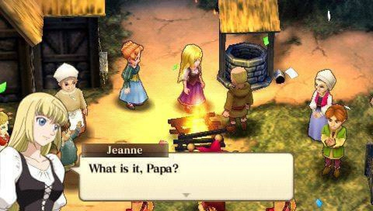 Jeanne d'Arc gameplay for PlayStation Portable (PSP) strategy role-playing game