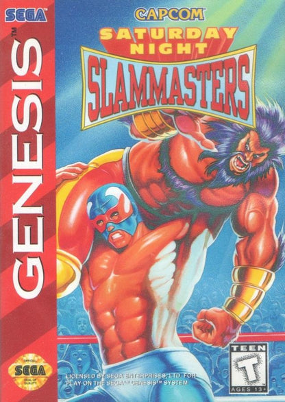 Saturday Night Slam Masters cover art for Sega Genesis (GEN) video game