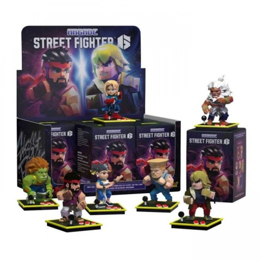 Street Fighter Capcom Arcade Blind Box collectible video game figures featuring iconic Street Fighter characters detailed arcade themed miniature designs randomized mystery packaging colorful display pieces collectible Capcom merchandise and fighting game fan collection appeal