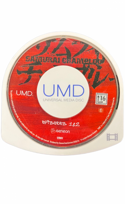Samurai Champloo UMD Movie PlayStation Portable PSP for anime and retro video game enthusiasts featuring action packed samurai storytelling stylish sword combat scenes iconic characters feudal Japan adventure themes collectible UMD format entertainment and collectible gaming appeal umd