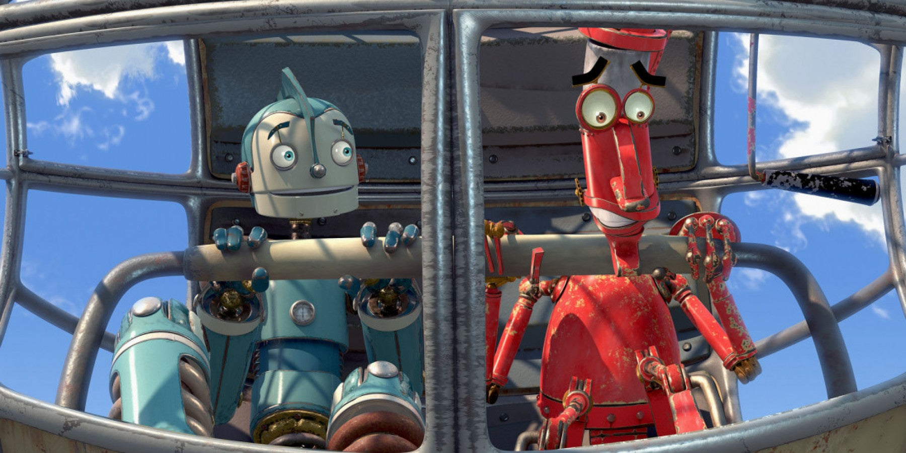 Robots UMD video for the PlayStation Portable featuring the full animated family film presented in portable format with sci fi adventure storytelling set in a world of robots created by Blue Sky Studios screenshot