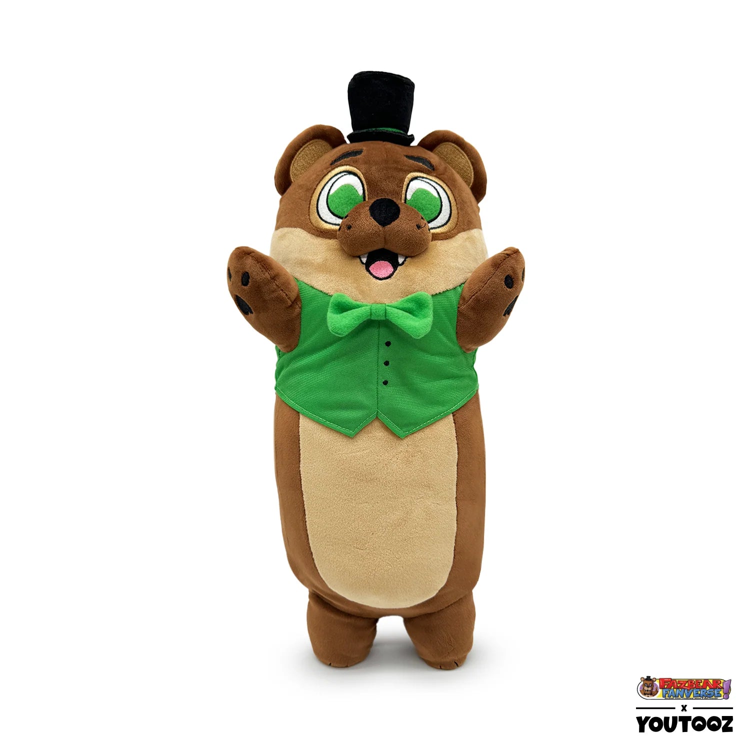 FNAF Fanverse POPGOES Plush collectible Five Nights at Freddy's plush featuring POPGOES character design soft plush construction detailed fanverse styling long plush format huggable collectible gaming merchandise and FNAF fan display appeal front 