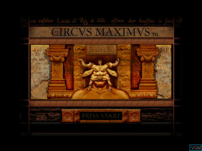 Circus Maximus: Chariot Wars title screen art for Xbox (XBOX) video game