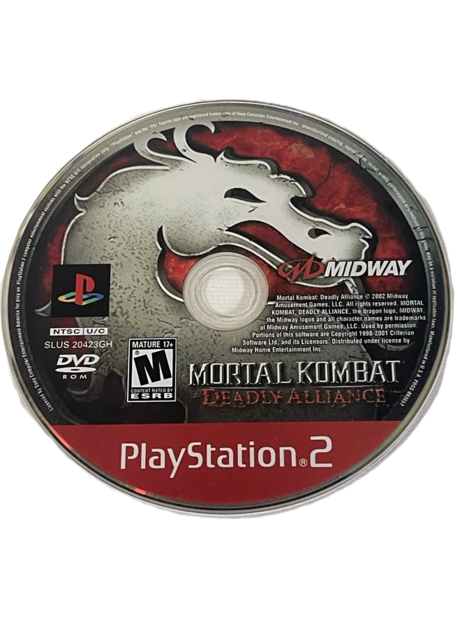 Mortal Kombat: Deadly Alliance [Greatest Hits] disc art for Playstation 2 (PS2) video game