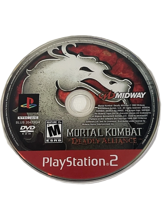 Mortal Kombat: Deadly Alliance [Greatest Hits] disc art for Playstation 2 (PS2) video game