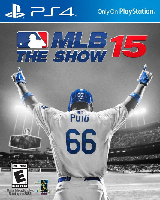 MLB 15: The Show for PlayStation 4 (PS4) at Gamers INC, featuring authentic Major League Baseball gameplay with improved controls, enhanced presentation, and deep modes like Road to the Show and Franchise to build your career and lead your team to a World Series championship front cover