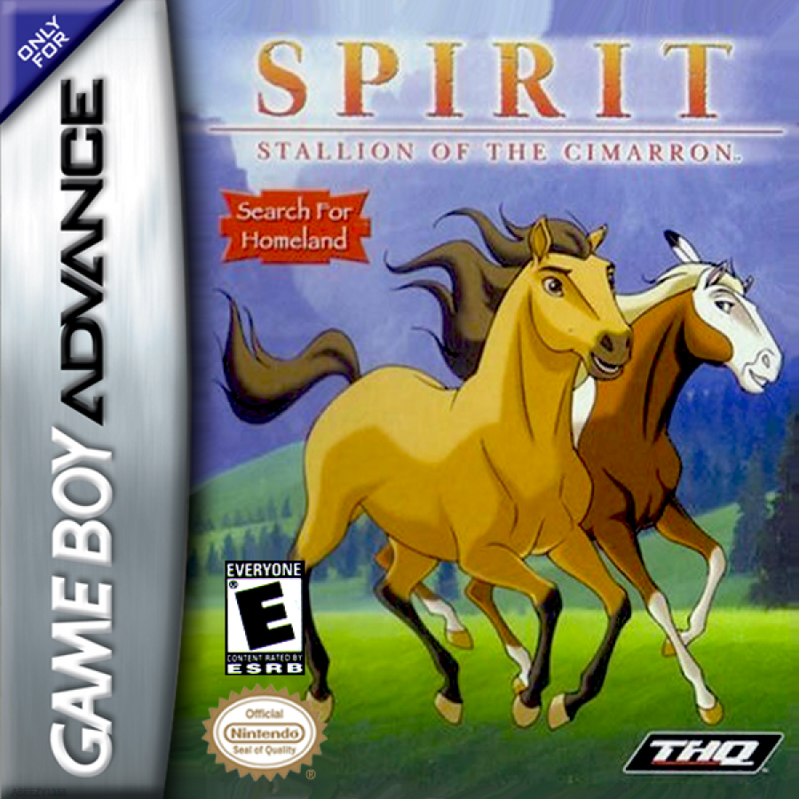 Spirit: Stallion of the Cimarron: Search for Homeland cover art for Game Boy Advance (GBA) video game