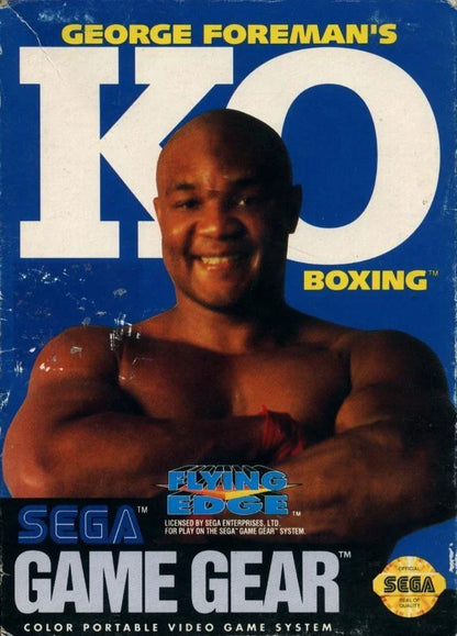 George Foreman's KO Boxing cover art for Sega Game Gear (GG) video game
