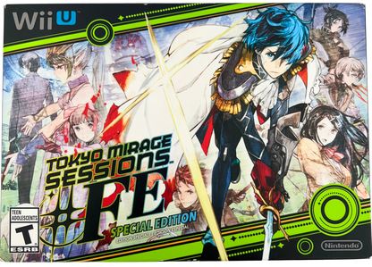 Tokyo Mirage Sessions FE Special Edition retro Nintendo Wii U video game featuring fantasy JRPG combat, anime style storytelling, turn based battles and music inspired adventure gameplay - front of box