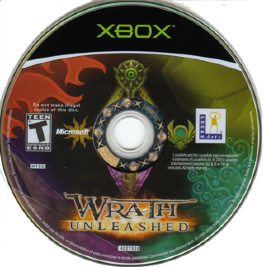 Wrath Unleashed disc for Xbox (XBOX) video game
