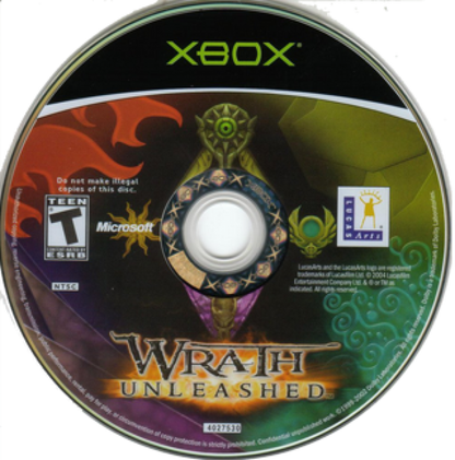 Wrath Unleashed disc for Xbox (XBOX) video game