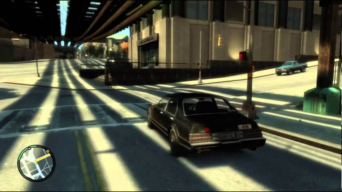 Grand Theft Auto IV [Platinum Hits] for Xbox 360 (X360) at Gamers INC, featuring Rockstar’s groundbreaking open-world crime epic starring Niko Bellic in Liberty City, with a gritty cinematic story, emergent sandbox gameplay, intense gunfights and driving, and robust multiplayer modes in a definitive budget-friendly Platinum Hits release gameplay screenshot