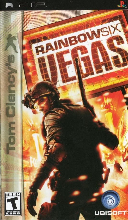 Tom Clancy's Rainbow Six: Vegas – cover art for PlayStation Portable (PSP) tactical shooter game