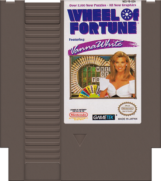 Wheel of Fortune Featuring Vanna White cartridge for Nintendo Entertainment System NES retro video game 