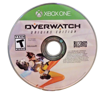 Overwatch: Origins Edition disc for Xbox One (XONE) first-person shooter video game