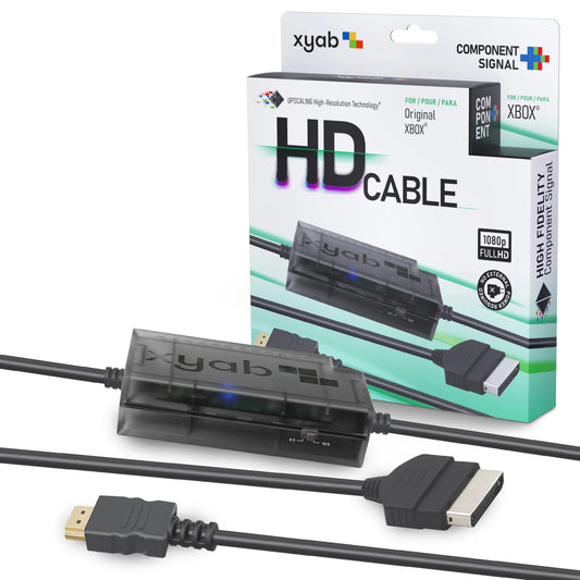 Component+ HD Link Cable for Original Xbox high definition gaming cable featuring component to HDMI upscaling crisp video output multi-region compatibility and enhanced classic Xbox display quality