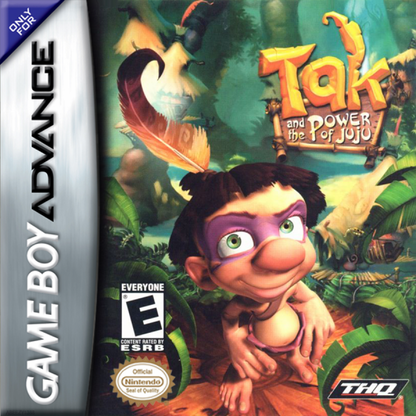 Game Boy Advance Tak and the Power of Juju adventure platformer gamecover art