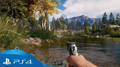 Far Cry 5 PlayStation 4 PS4 for open world first person shooter video game fans featuring expansive Montana environments intense gunfights enemy outposts vehicle combat hunting crafting character customization cooperative multiplayer missions and action packed resistance gameplay collectible gaming appeal gameplay