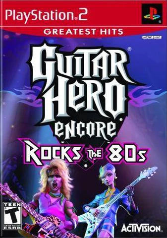Guitar Hero Encore: Rocks the 80s [Greatest Hits] cover art for PlayStation 2 (PS2) video game