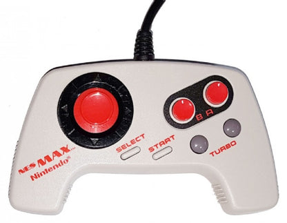 NES Max Controller Nintendo Entertainment System NES gaming accessory featuring classic Nintendo controller design ergonomic joystick control turbo buttons directional pad A and B buttons enhanced gameplay controls and classic 8 bit Nintendo gaming hardware retro video game collection collectible gaming accessory appeal