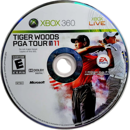 Tiger Woods PGA Tour 11 disc for Xbox 360 (X360) golf video game