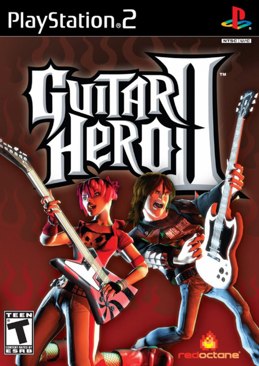 Guitar Hero II cover art for Playstation 2 (PS2) video game