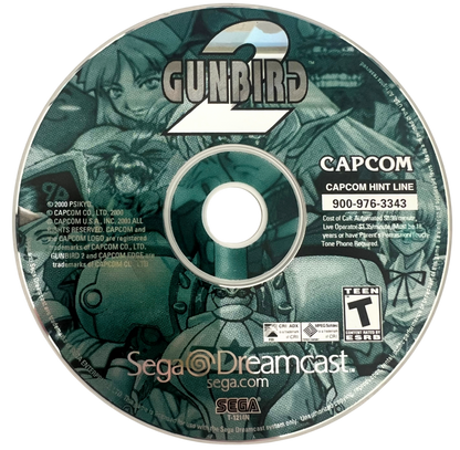 Gunbird 2 Sega Dreamcast retro video game shoot em up disc