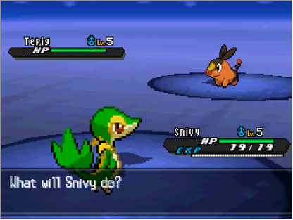 Pokémon: White gameplay for Nintendo DS (DS) Pokémon RPG adventure video game 