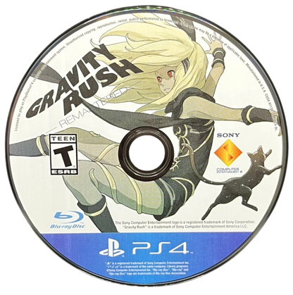 Gravity Rush: Remastered – PlayStation 4 (PS4) video game disc, enhanced action-adventure gravity-shifting game