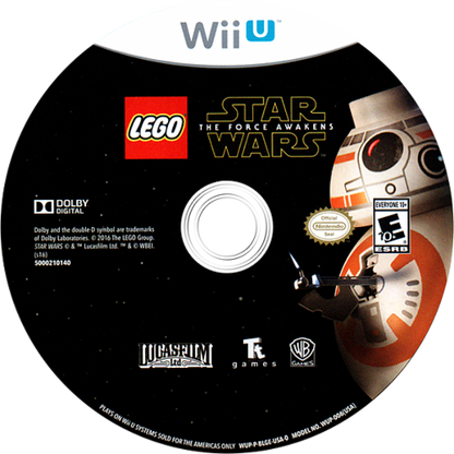 LEGO Star Wars: The Force Awakens disc cover art for Nintendo Wii U (WiiU) video game