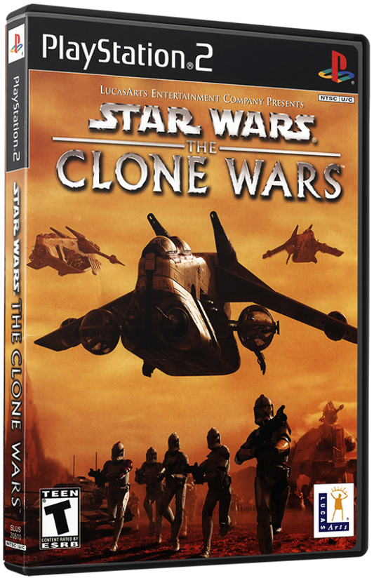 Star Wars: The Clone Wars cover art for PlayStation 2 (PS2) video game