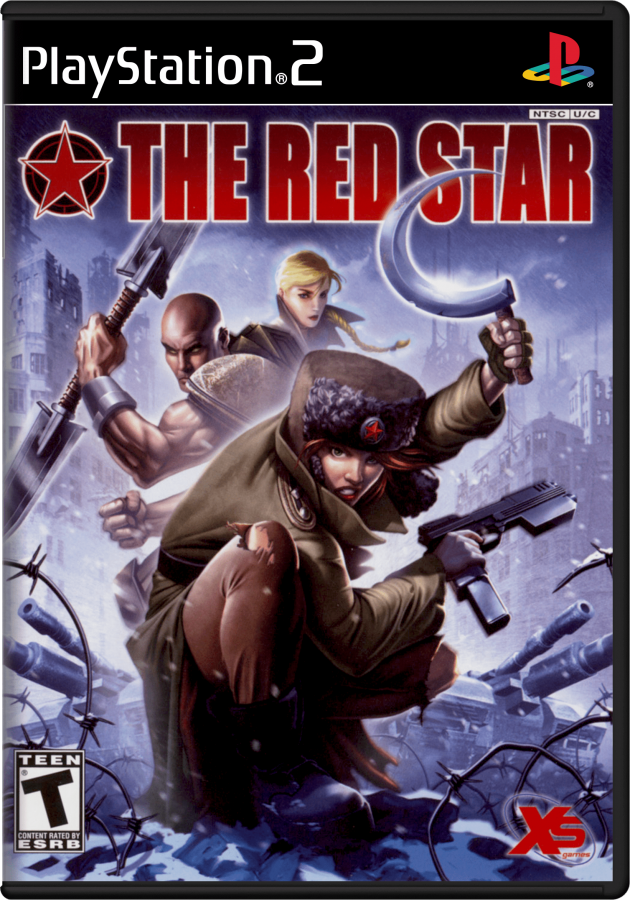 The Red Star PS2 Sony PlayStation 2 action shooter beat em up arcade style combat twin stick shooting hack and slash gameplay alternate history Soviet themed sci fi fantasy Acclaim retro gaming PlayStation 2 software video game title cover art