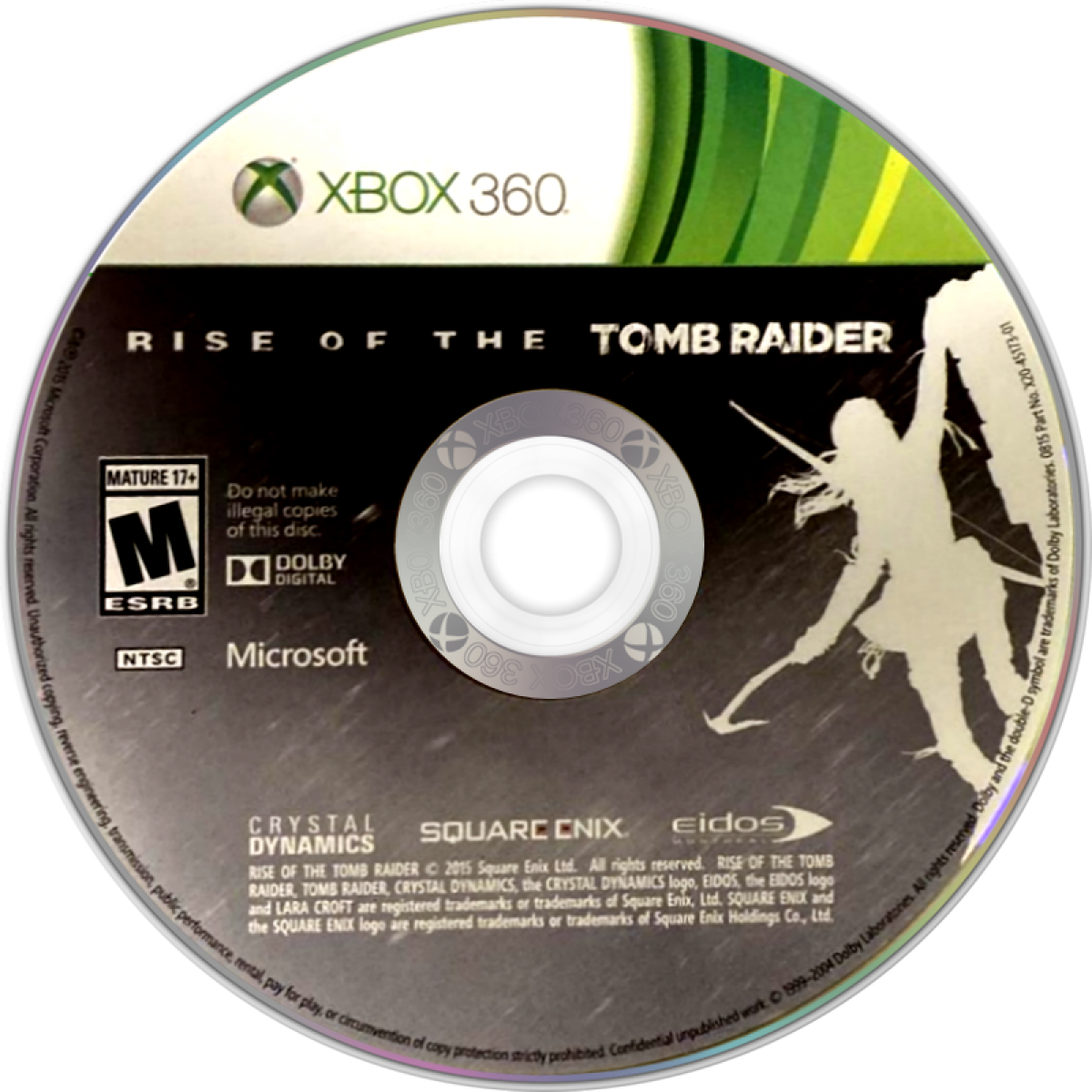 Rise of the Tomb Raider Xbox 360 action-adventure sequel Lara Croft Siberian expedition lost city of Kitezh secret of immortality tombs puzzles guerrilla combat crafting survival skills wildlife enemies Trinity organization disc