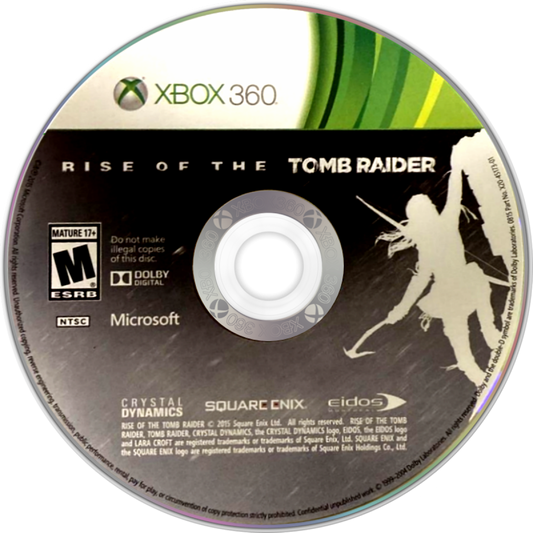 Rise of the Tomb Raider Xbox 360 action-adventure sequel Lara Croft Siberian expedition lost city of Kitezh secret of immortality tombs puzzles guerrilla combat crafting survival skills wildlife enemies Trinity organization disc