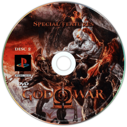 God of War 2 disc 2 for PlayStation 2 (PS2) action-adventure hack-and-slash video game
