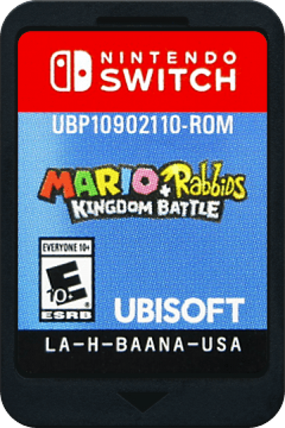 Mario and Rabbids Kingdom Battle cartridge for Nintendo Switch (NS) video game